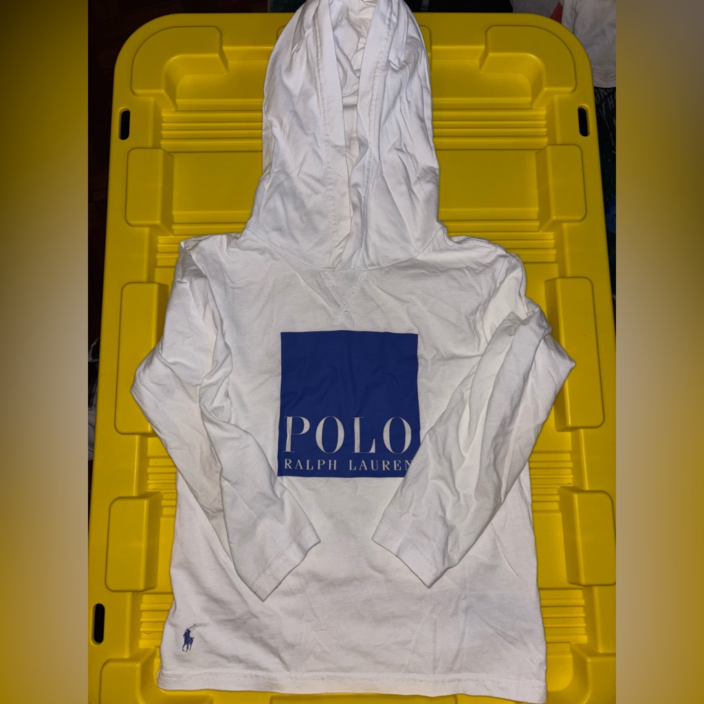 Polo By Ralph Lauren White And Blue Sweatshirt